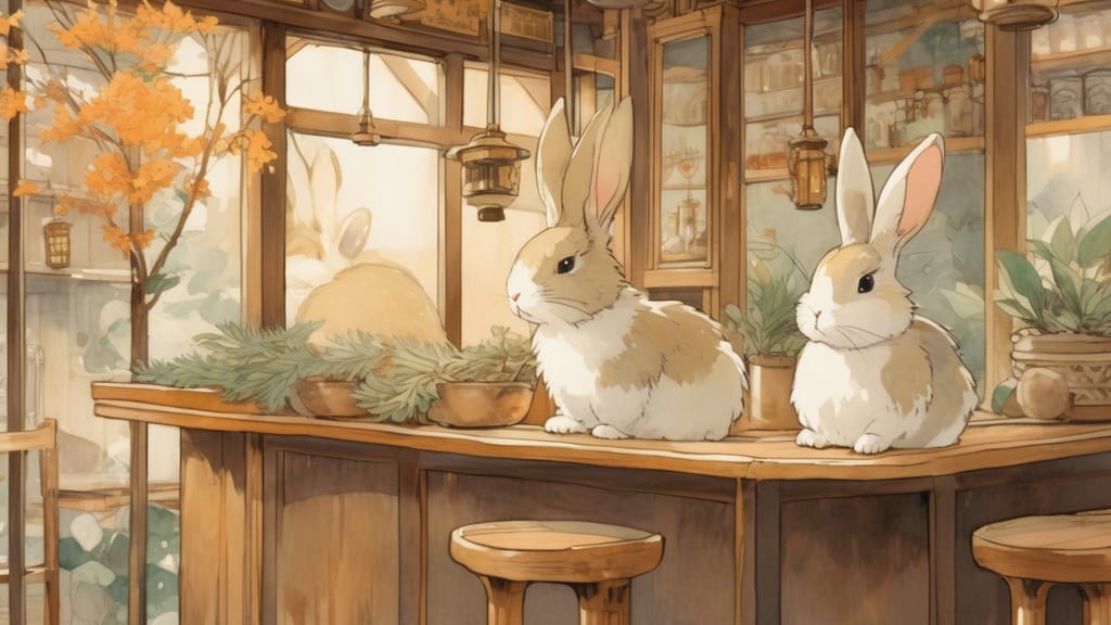 TONARI GA KAWA - Animal Cafe Cafe in Fuwa District, Japan
