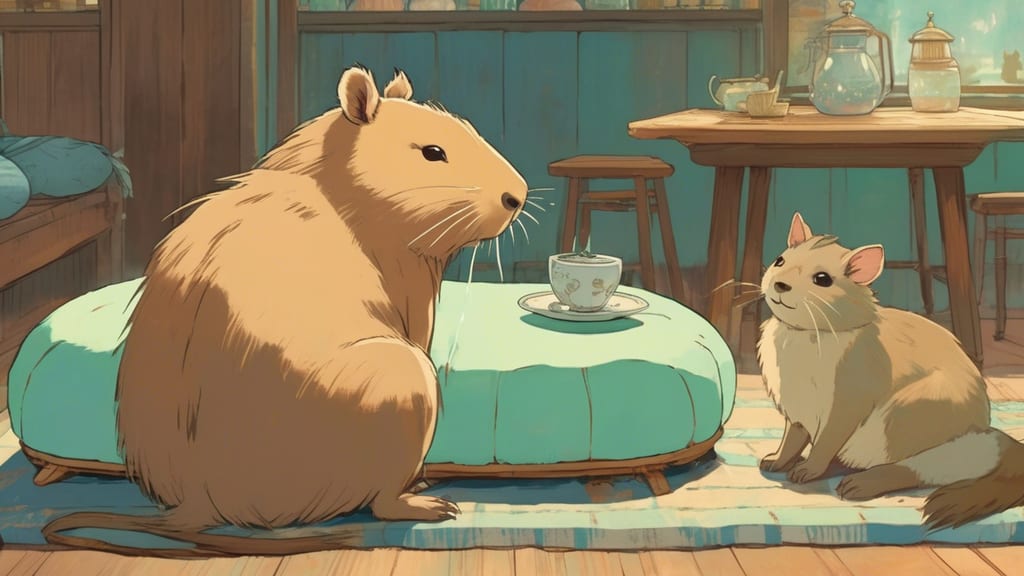 ランスビィン カフェ - Animal Cafe Cafe in Kurume, Japan