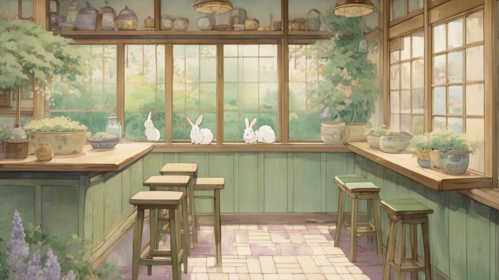 Ponchice／海と山のまにまに - Animal Cafe Cafe in Uchiumi, Japan
