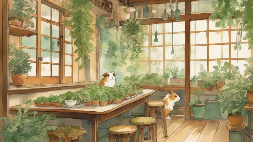 Akazukinchan's Omoshiro Orchards - Animal Cafe Cafe in Kakegawa, Japan