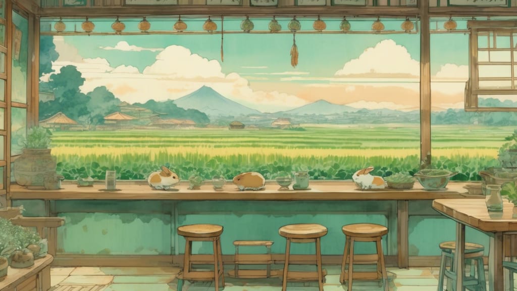 Mochitoko - Animal Cafe Cafe in Aso, Japan