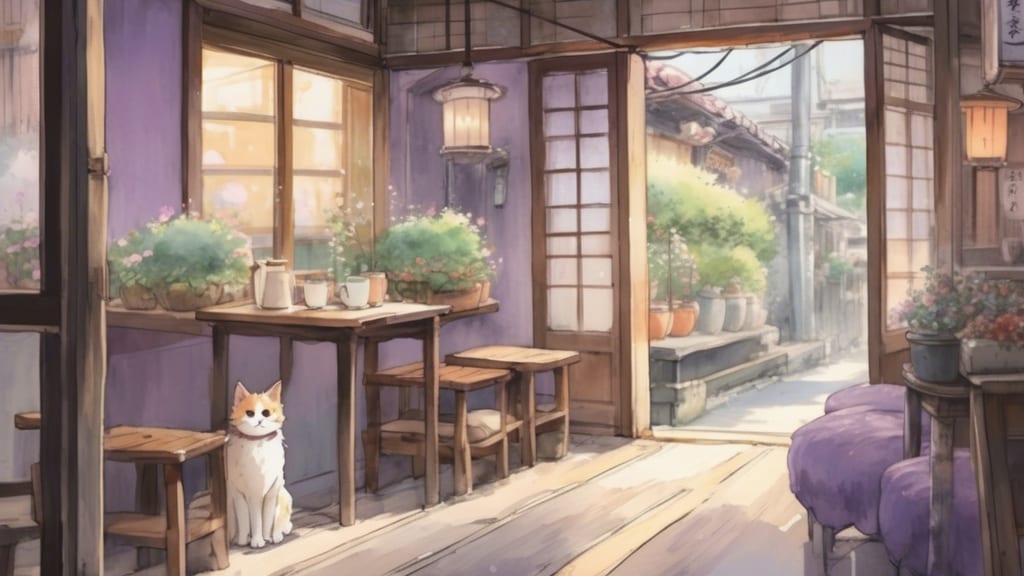 カフェ 月光 - Animal Cafe Cafe in Fujiyoshida, Japan