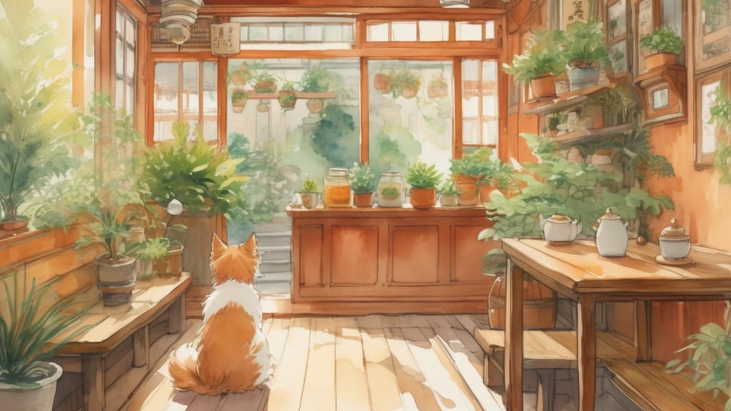Tanuki Tea House - Animal Cafe Cafe in Hanamaki, Japan
