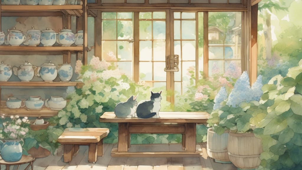 絵本の店 omamori - Animal Cafe Cafe in Sanjo, Japan