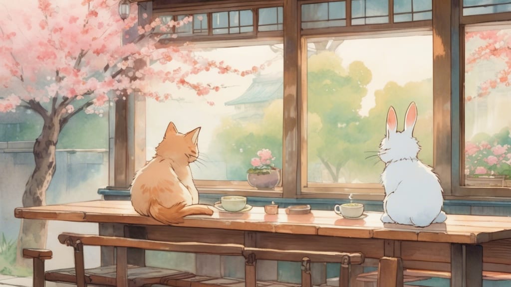 Purin no Mori Cafe - Animal Cafe Cafe in Narazakacho, Japan