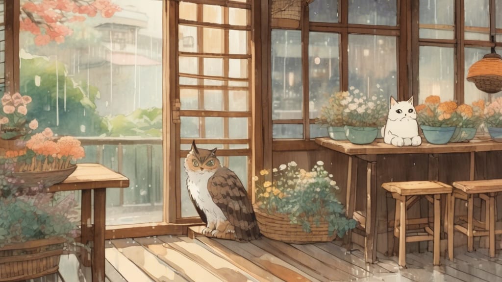 花カフェ - Animal Cafe Cafe in Aso District, Japan