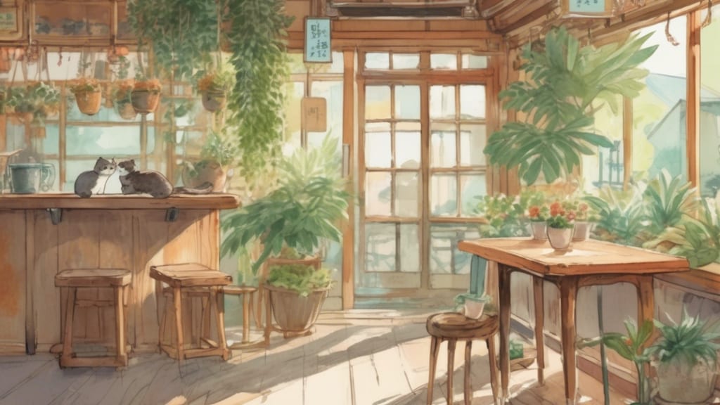 北茨城市立図書館カフェ しゃぼんだま - Animal Cafe Cafe in Kitaibaraki, Japan