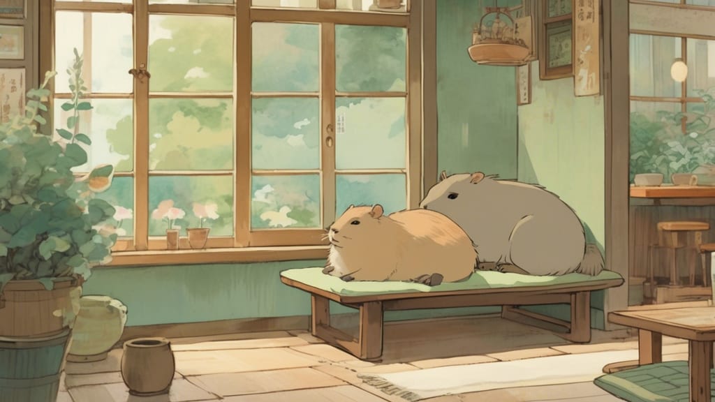 Chaya Amamaki - Animal Cafe Cafe in Mashiko, Japan