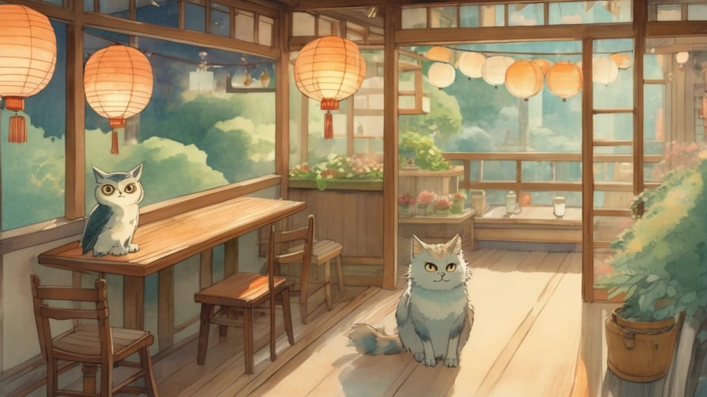 BRAND NEW DAY - Animal Cafe Cafe in Fujikawaguchiko, Japan