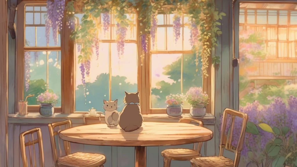 ちいさなカフェ 月と花と - Animal Cafe Cafe in Koriyama, Japan