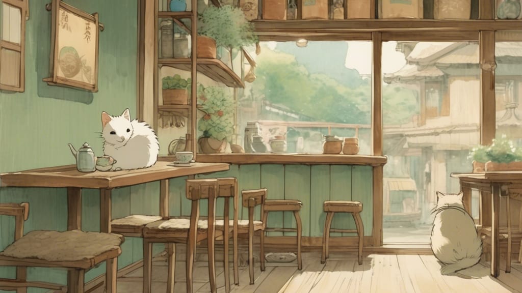 Dogo no Machiya - Animal Cafe Cafe in Matsuyama, Japan