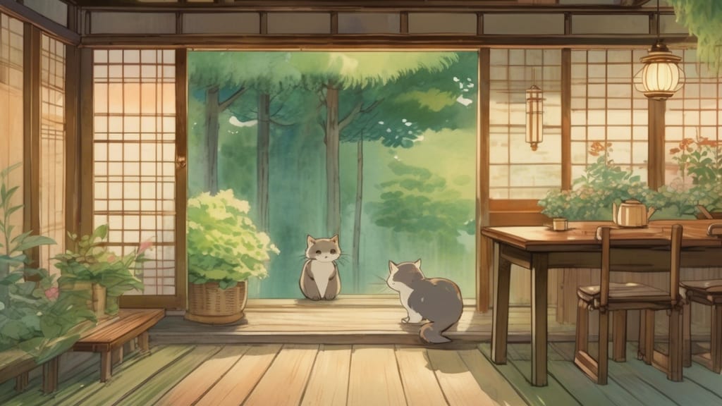 Koji Latte - Animal Cafe Cafe in Minamiuonuma District, Japan