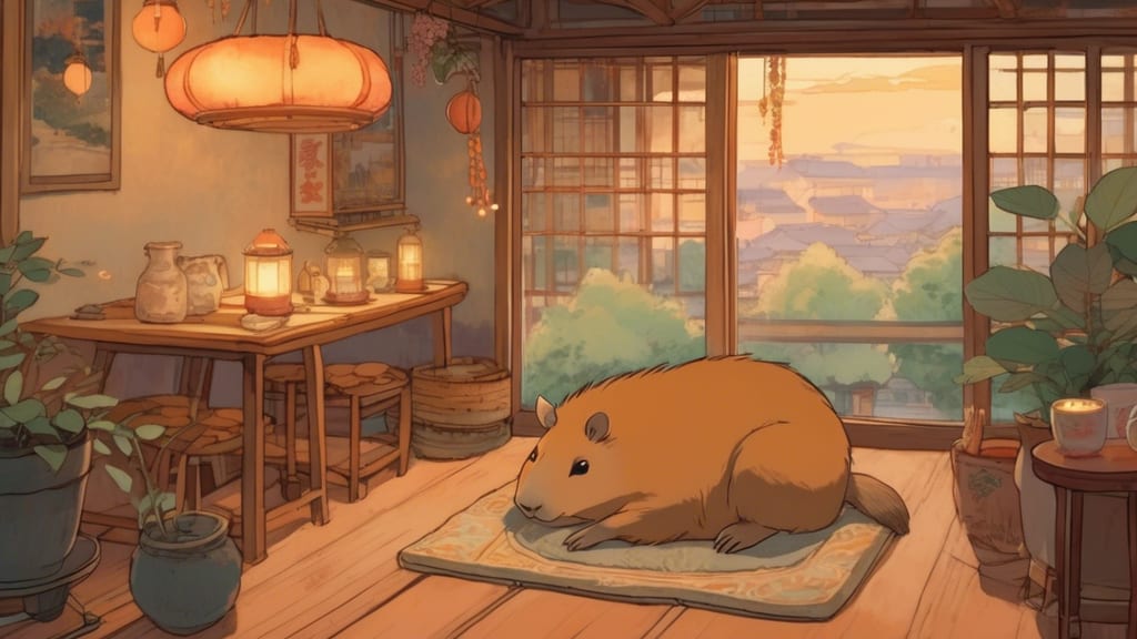 離れkasumi - Animal Cafe Cafe in Onomichi, Japan