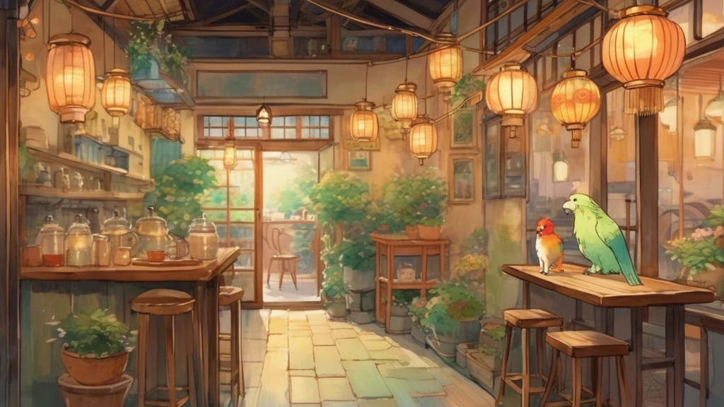 カフェ心月 - Animal Cafe Cafe in Tamba-Sasayama, Japan