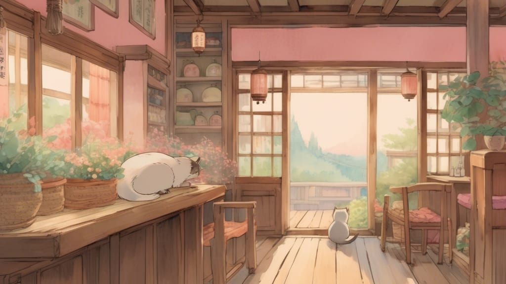 Aoiya - Animal Cafe Cafe in Kurayoshi, Japan