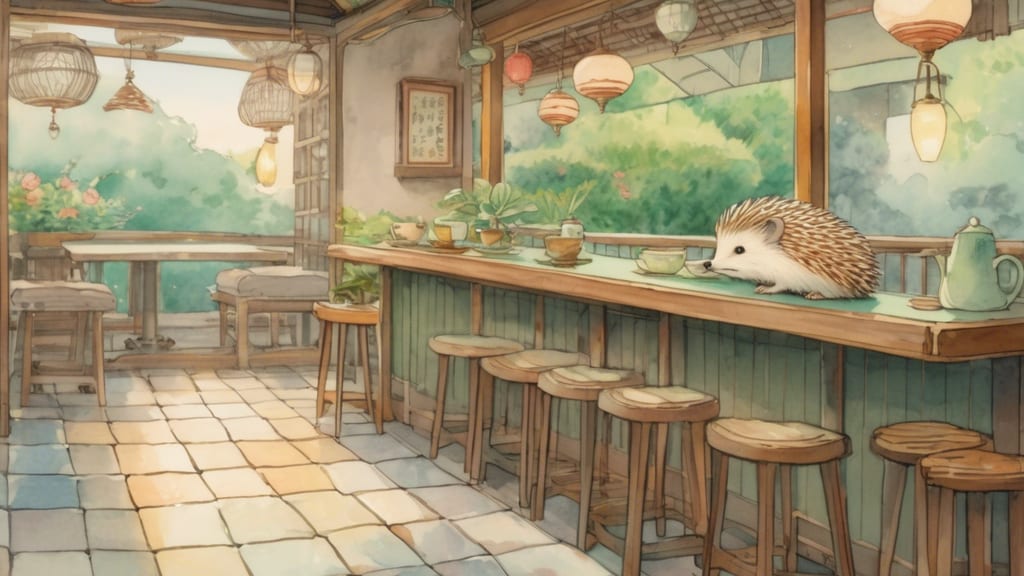 ufotable Cafe Tokushima - Animal Cafe Cafe in Higashisenbacho, Japan