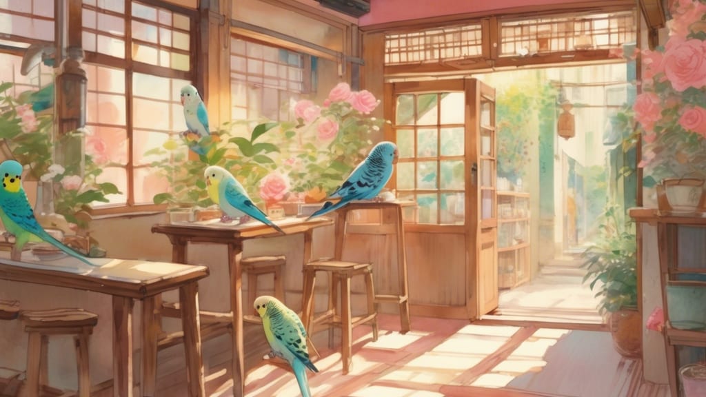 kedi cafe - Bird Cafe Cafe in Gujo, Japan