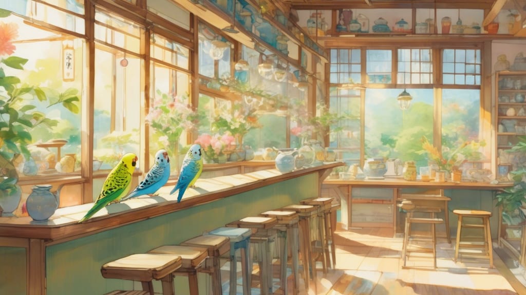 紅茶と珈琲の店 ｆ. - Bird Cafe Cafe in Shiroishi, Japan