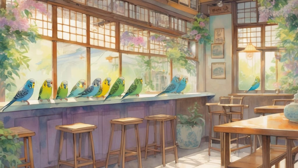 ăăŒă ă«ăă§ ć°ćČăźéšć± - Bird Cafe Cafe in Toyohashi, Japan
