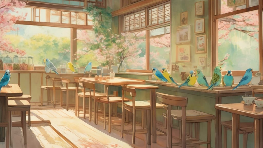 オウムのカフェ FREAK - Bird Cafe Cafe in Kawaguchi, Japan