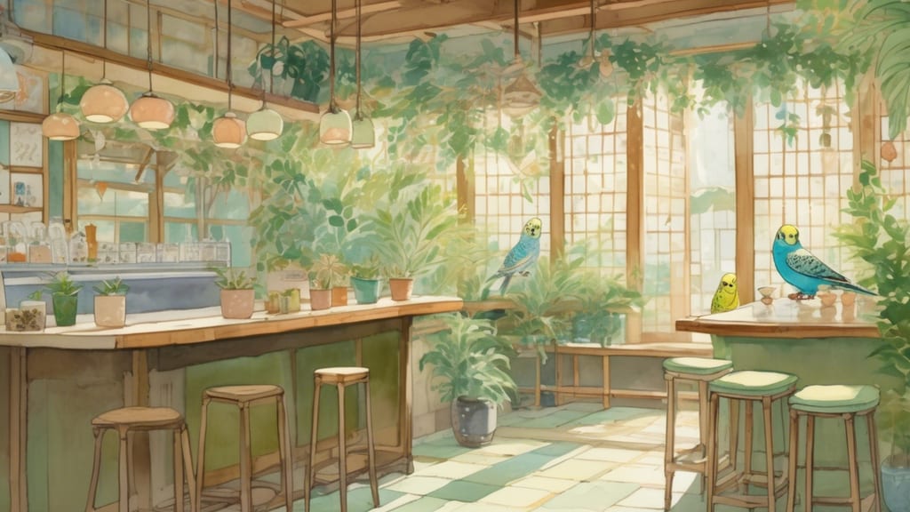 Café SAKURA - Bird Cafe Cafe in Tsuyama, Japan