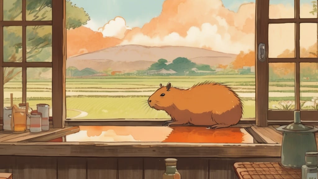 アニマルカフェ ジャンゴー - Capybara Cafe Cafe in Hakodate, Japan