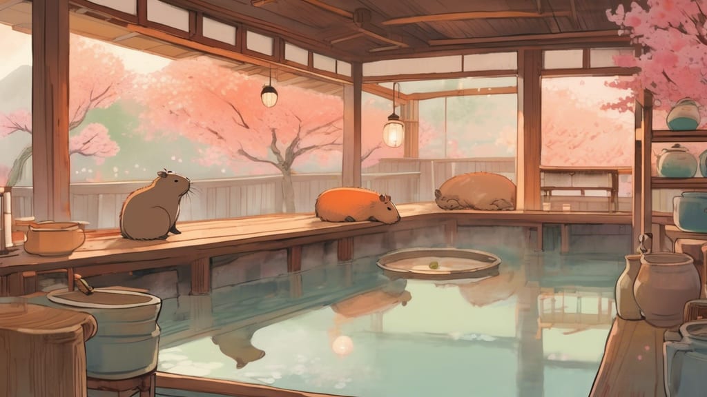 ふれあいどうぶつカフェfuu - Capybara Cafe Cafe in Suzuka, Japan