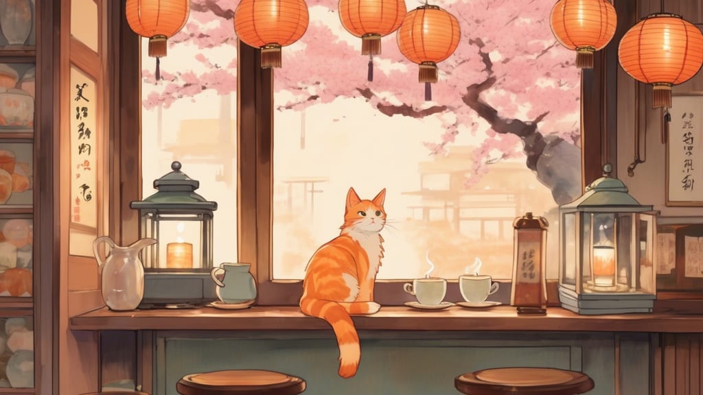 和猫本舗 - Cat Cafe Cafe in Wakahohoshina, Japan