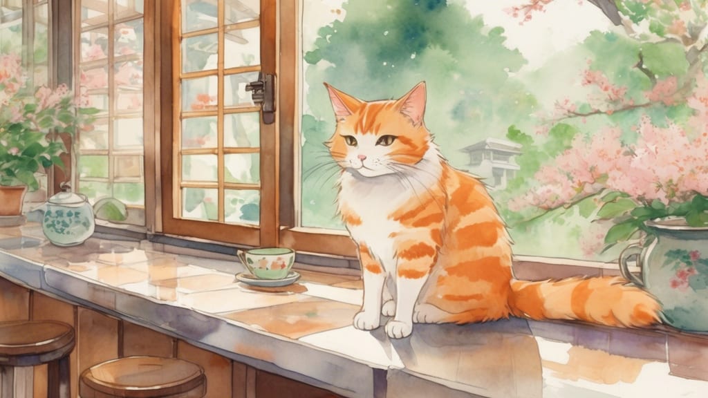 忍者ねこカフェ 猫影 - Cat Cafe Cafe in Iwachi, Japan