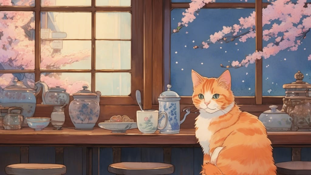 マンチカンズ - Cat Cafe Cafe in Kamakura, Japan