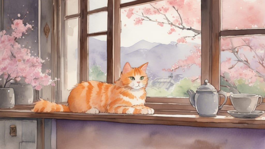 NECO CAFE ふわり - Cat Cafe Cafe in Mitake, Japan