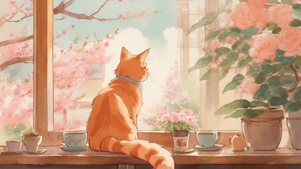 猫も居るカフェ レッドローズ - Cat Cafe Cafe in Iwata, Japan