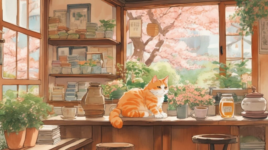 猫カフェ flat tail (フラット - Cat Cafe Cafe in Iizuka, Japan