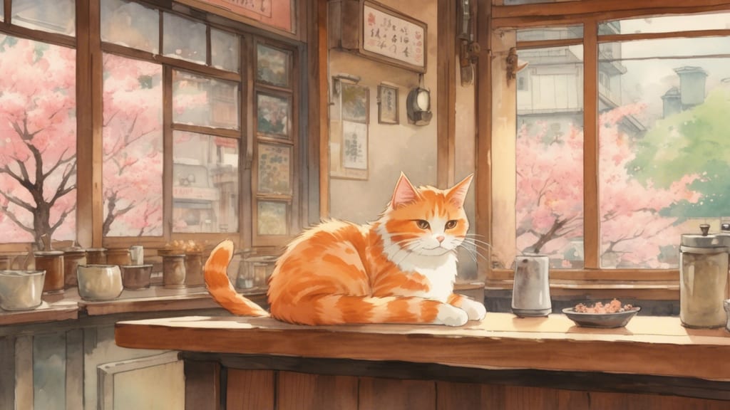 猫カフェ - Cat Cafe Cafe in Numazu, Japan