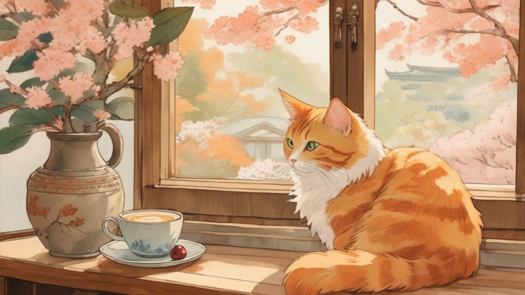 Temari No Oshiro - Cat Cafe Cafe in Musashino, Japan