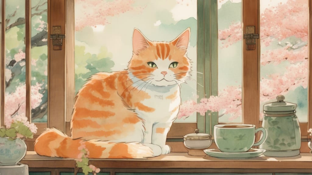 猫とオリーブ - Cat Cafe Cafe in Iizuka, Japan