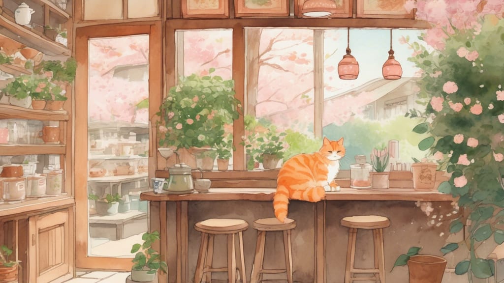 space e caffe - Cat Cafe Cafe in Shimabara, Japan