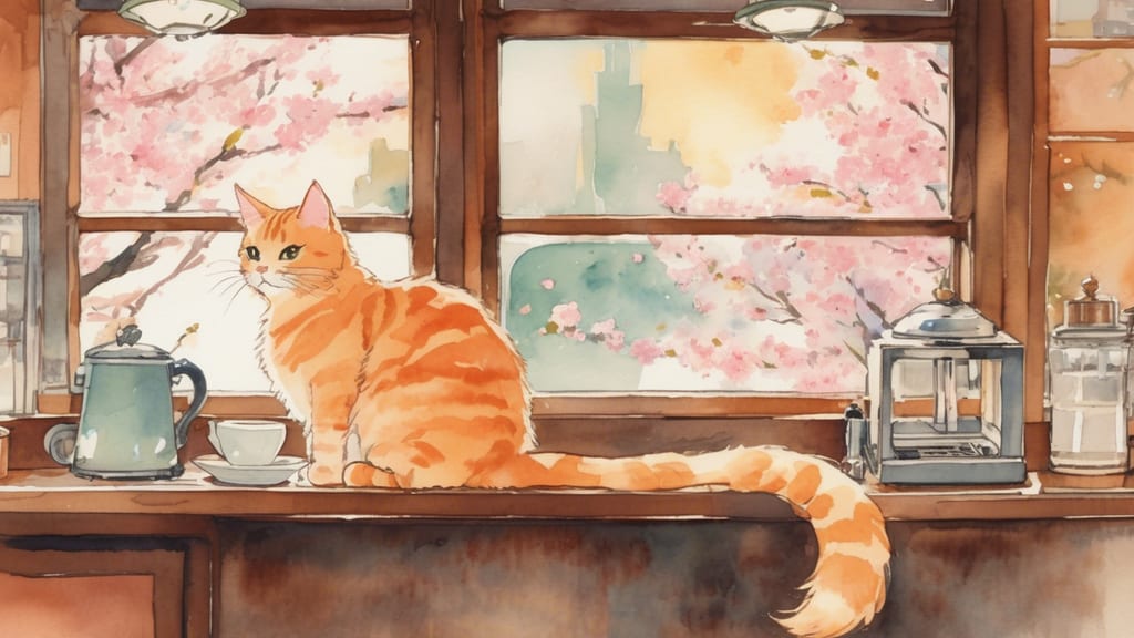 ⽝カフェ “Wan” Riva - Cat Cafe Cafe in Matsue, Japan