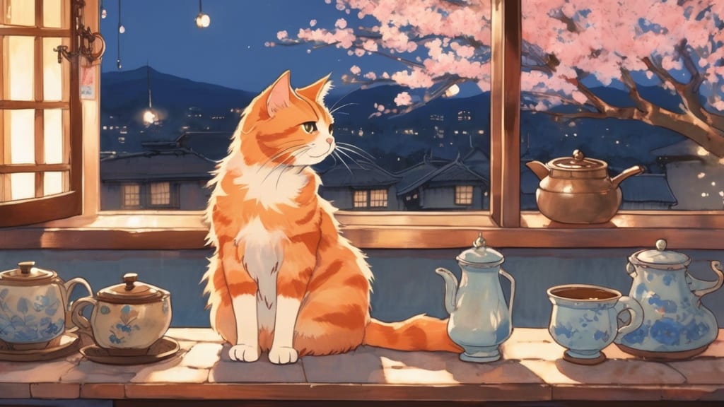 Gin no Chaya - Cat Cafe Cafe in Nishinomiya, Japan