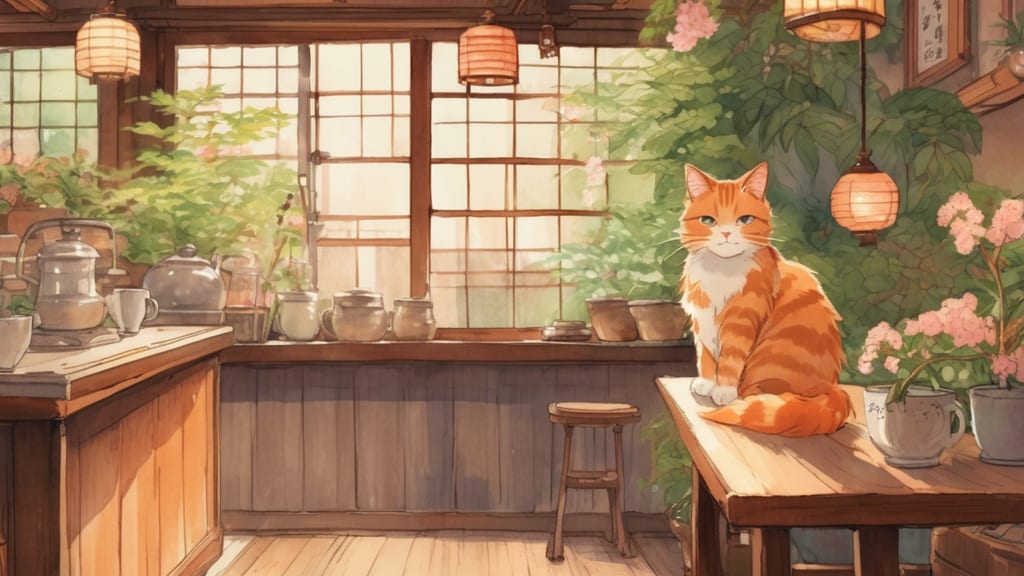 Cat Goods Dtore Mokuren - Cat Cafe Cafe in Haga District, Japan