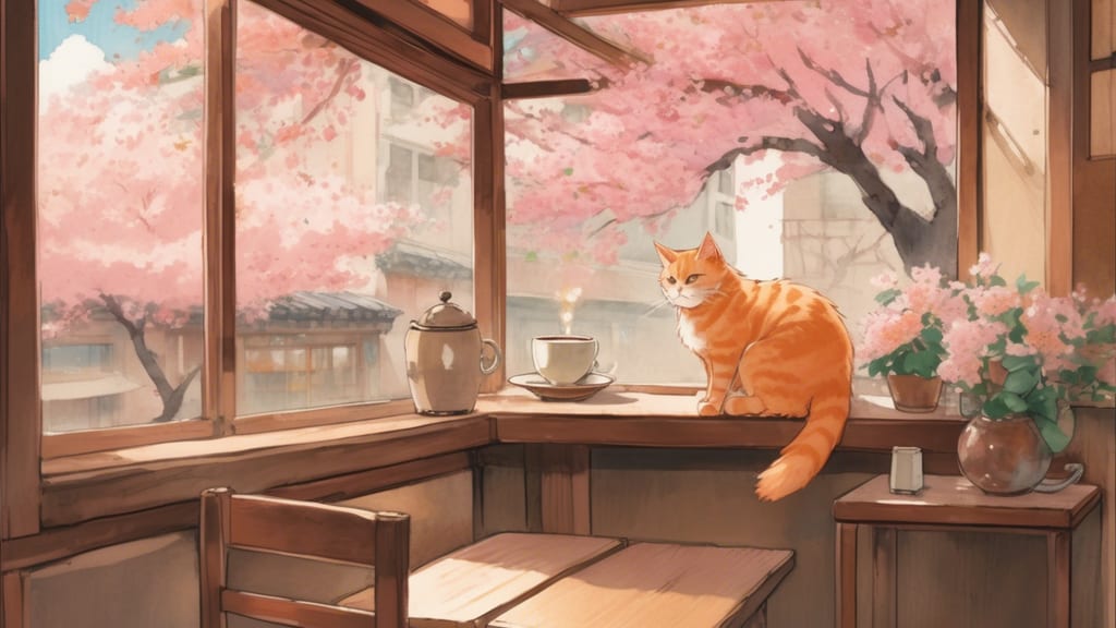 Cat Cafe - Cat Cafe Cafe in Otaru, Japan