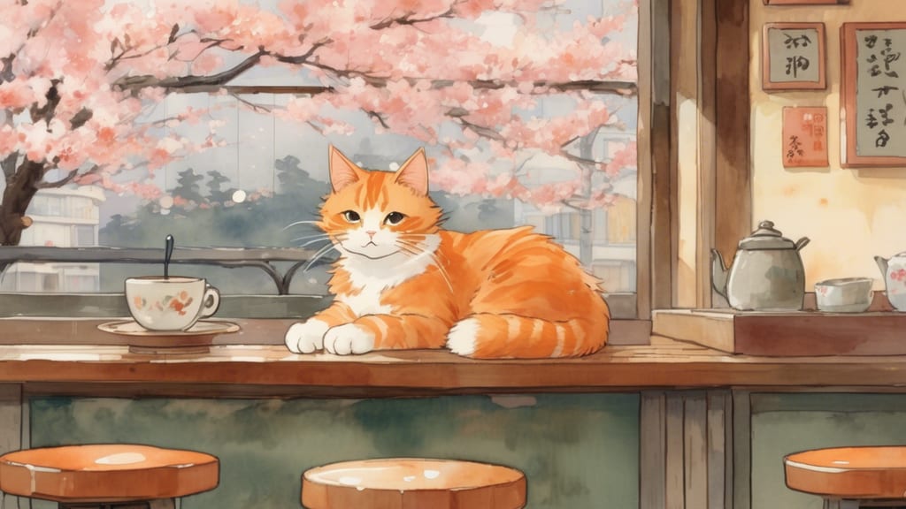 Umineko Shoten - Cat Cafe Cafe in Iwaki, Japan