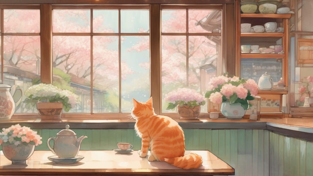 Nekonoya - Cat Cafe Cafe in Komoro, Japan