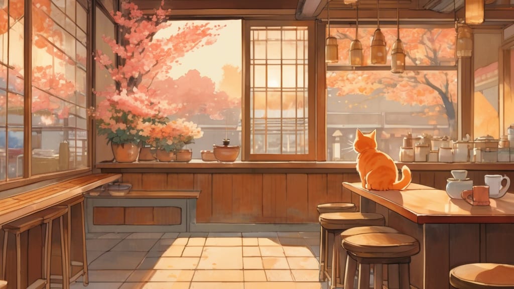 Shimabara Mizuyashiki - Cat Cafe Cafe in Shimabara, Japan