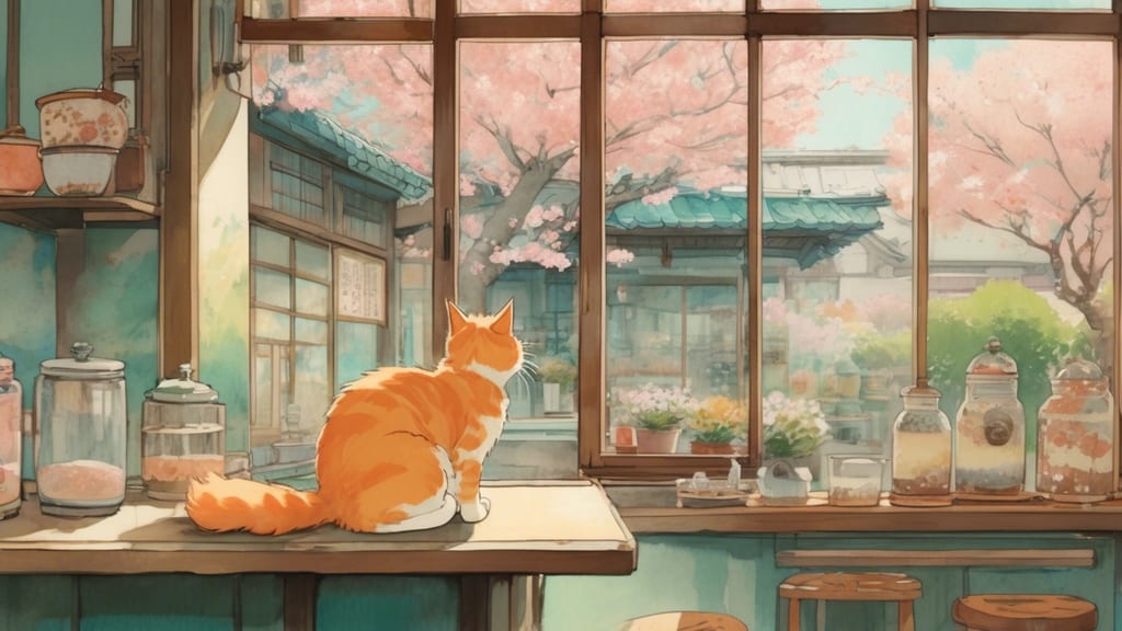 Tom Cat - Cat Cafe Cafe in Nagato, Japan