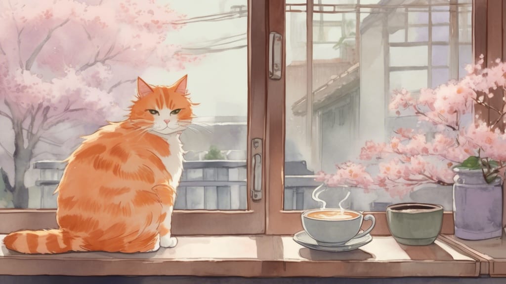 猫カフェ Meow Land - Cat Cafe Cafe in Otaru, Japan