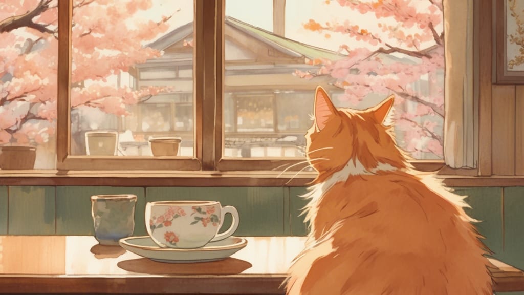 Cafe ねこ天使 - Cat Cafe Cafe in Nakamachi, Japan