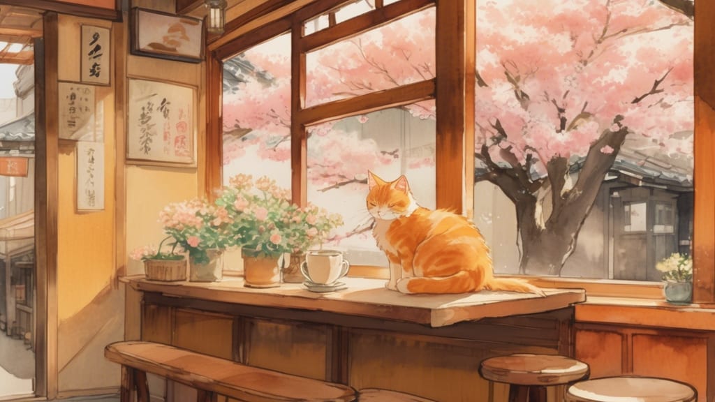 にゃんこ日和 - Cat Cafe Cafe in Shiogama, Japan