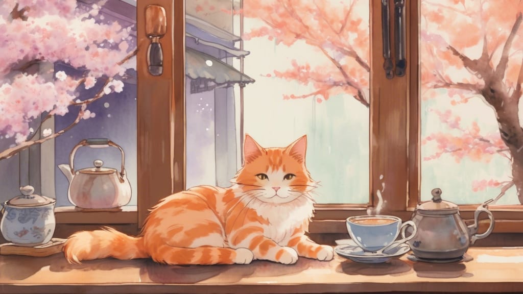 こもれびカフェ Sweets & Cafe - Cat Cafe Cafe in Kawasaki, Japan