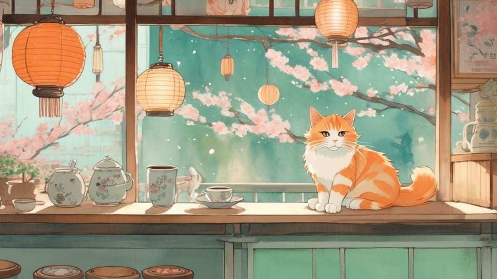 SHIMOASO CAFE - Cat Cafe Cafe in Nobeoka, Japan